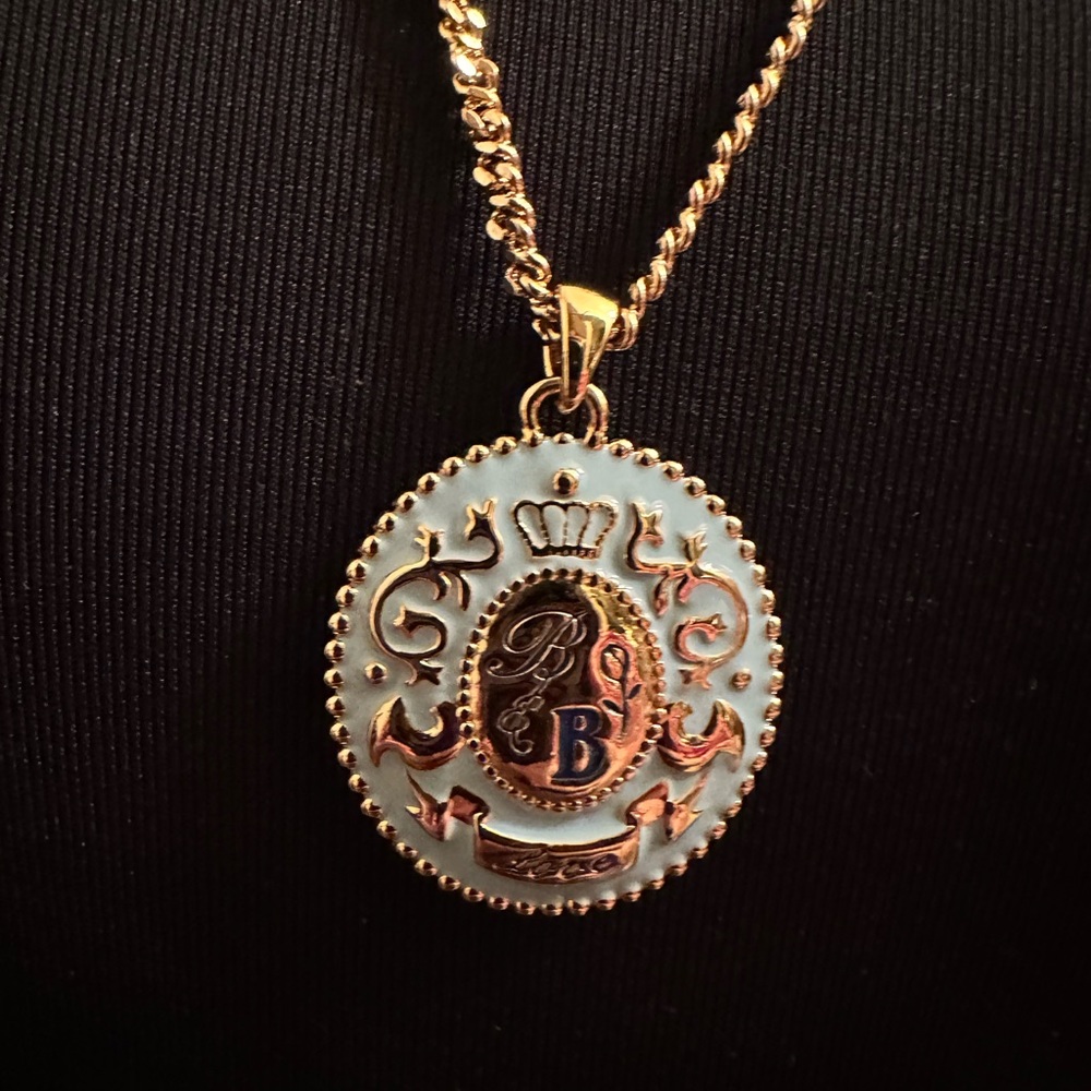 Vintage Disney Couture/ Kidada Beauty & the Beast Royal Crest Necklace